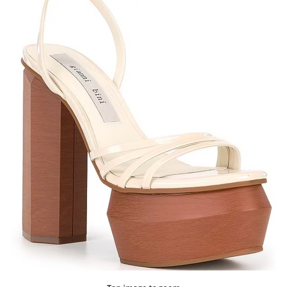 Gianni Bini White Strappy Heels - Picture 5 of 5